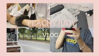 Vlog2 :( 25 - 27 Aug)เปิดเทอม,ไปเรียน,Unboxing #peachyjudy