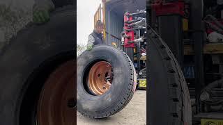 Truck Puncture Tire & Wheel Replacement Outdoor Rescue!