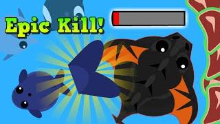 Mope.io Blue Whale Vs. Black Dragon! + Ice Monster Gameplay! (Mope.io Trolling and gameplay)