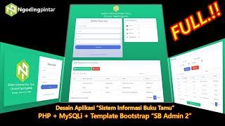 Cara MUDAH membuat APLIKASI BUKU TAMU dengan PHP dan Database MySQL | Cocok untuk Pemula