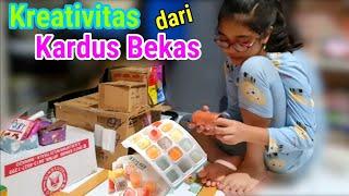 Bikin Es Batu! DIY Kreativitas Anak Dari Kardus Bekas  Daily Hanum Bermain Sama Mama  Hanum Diary