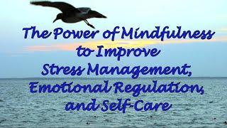 The Power of Mindfulness to Improve Stress Management, Emotional Regulation, and Self-Care