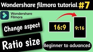 How to change aspect ratio in filmora [ Hindi ] | part 7 | filmora tutorial | diversity tech hub