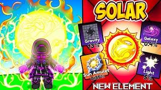 Pulling The New Mythic Element Solar In Roblox Elemental Dungeons