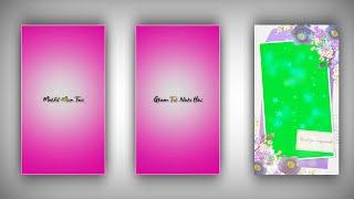 Kinemaster Template Video Background | Light Effect | Green Screen Template | Green Screen Status