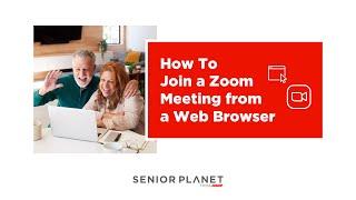 How To Join a Zoom Meeting from a Web Browser