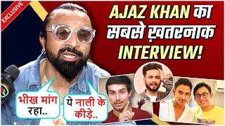 Ajaz Khan's Most 'Khatarnaak' Interview, Gives Open Challenge To Elvish, Purab Jha, Praises Dhruv