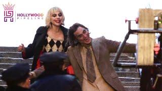 Joaquin Phoenix & Lady Gaga filming JOKER 2