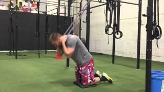 Kneeling Band Crunch- Old Line CrossFit