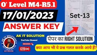 O Level IOT answer key january 2023 | Internet of Things (M4-R5) paper solution january 2023