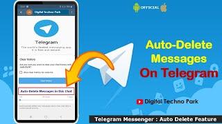 How To Enable Auto Deleting Message In Telegram || How To Auto Delete Messages on Telegram