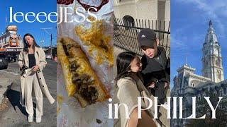 PHILLY TRAVEL VLOG! first time in PA, his bday trip, reading market, cheesesteak, insomnia speakeasy