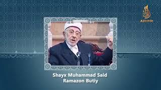 Shayx Muhammad Said Ramazon Butiy Alloh qayerda deb savol bersa ?