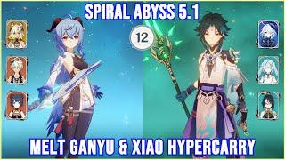 Melt Ganyu & Xiao Hypercarry | Spiral Abyss 5.1 Full Star Clear | Genshin Impact