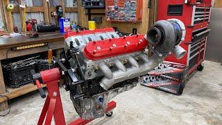 Turbo LS Truck 1000hp engine build out. intake to oil pan