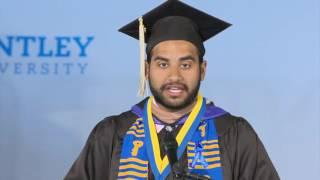 2016 Bentley Undergraduate Commencement: Senior Class Cabinet President Anish Joshi Speech