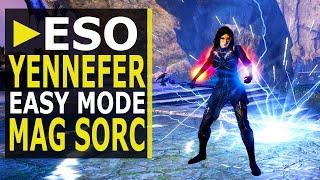 ESO "Yennefer" Magicka DPS Sorcerer Build - EASY Mode (Markarth)