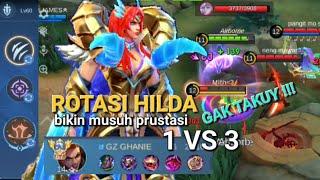 INI SETINGAN BUILD DAN EMBLEM BAGI USER HILDA BIKIN MUSUH PRUSTASI || HILDA BEST BUILD TOP GLOBAL