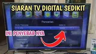 Penyebab siaran tv digital sedikit | cara scan otomatis tv digital agar channel bertambah banyak