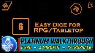 0,99€ PLATIN - 15 TROPHÄEN - 3 MINUTEN | EASY DICE FOR RPG/TABLETOP | Trophy & Achievement Guide PS4