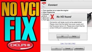 How To Fix NO VCI Error on your Diagnostic Scanner DELPHI DS150E Video