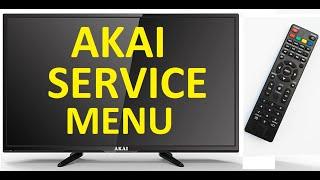 TV AKAI SERVICE MENU