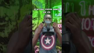 when you play super mario on vr #funny #foryou
