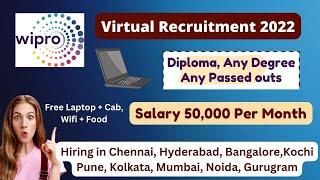 Wipro Virtual Recruitment Drive | Diploma, Any Degree | Wipro Drive | Wipro Jobs 2022