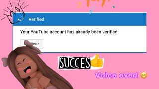 How to verify your YouTube account! Ipad or iPhone 2020-2021|
