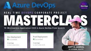 Azure DevOps Masterclass | 10-Microservice Real Time Application CICD DevOps Project From scratch