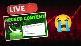 Technical Nadaf is live!Live Reused Content Channel Check  | Reused Content Monetization Problem |