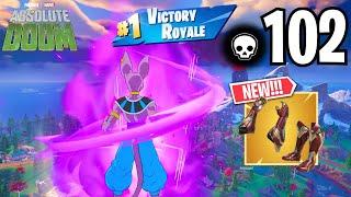 102 Elimination BEERUS Solo vs Squads WINS Full Gameplay (NEW MARVEL FORTNITE CHAPTER 5 SEASON 4)!