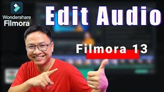 How to Edit Audio in Filmora 13 - AI Vocal Removal Tutorial For Beginners