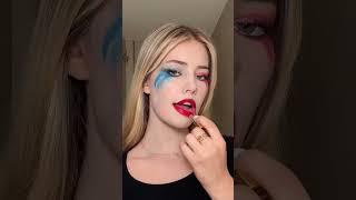 Harley Quinn makeup tutorial ️ #tatianakaer #shorts