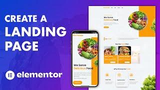 Create a Responsive Restaurant Landing Page with Elementor [PRO]