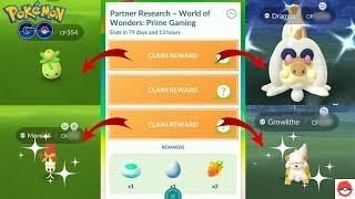 EXCLUSIVE REWARDS & ENCOUNTERS| Pokemon Go Partner Research - World of Wonders: Prime Gaming