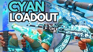 The BEST CYAN Inventory in 2025 (BUDGET Cyan Skins Loadout CS2)