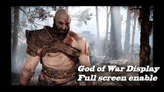 God of war PC how to change resolution // Full screen enable