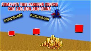 Complete this Parkour, Earn 100 MILLION Hypixel Skyblock Coins!