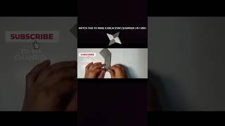 Make a Paper Ninja Star (Shuriken) - Easy Origami - (DIY) Very Easy #shorts #viral #Crafts