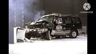 Crash Test 1996-2000 Mitsubishi Montero / Shogun / Pajero Frontal Offset IIHS