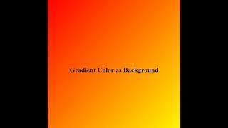 Gradient Background in HTML