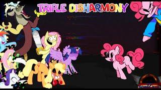 TRIPLE DISHARMONY | Triple Trouble but it's MLP | FNF Cover [PLAYABLE]