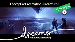 Timelapse of recreating a painting by Andrée Wallin in Dreams - PS5