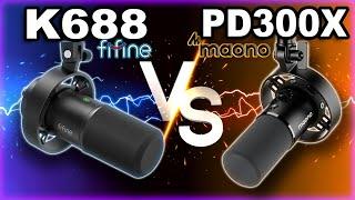 Best Budget Mic Battle: Maono PD300X vs Fifine K688