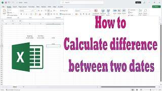 How to Calculate Number of Days Between Two Dates In Excel