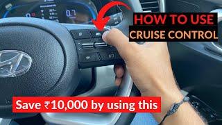 How to Use Cruise Control in Your car? ||Hyundai Venue