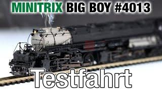 Testfahrt: MINITRIX 16990 Dampflok "Big Boy" 4013 UP | Digital Sound & Rauch | Spur N