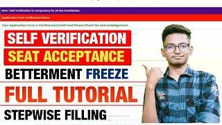 Seat Acceptance Tutorial | Betterment | Freeze | Stepwise Filling