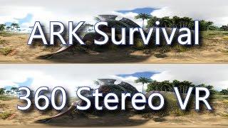 Ark Survival Dinosaurs in 360 Stereo VR - HUGE!